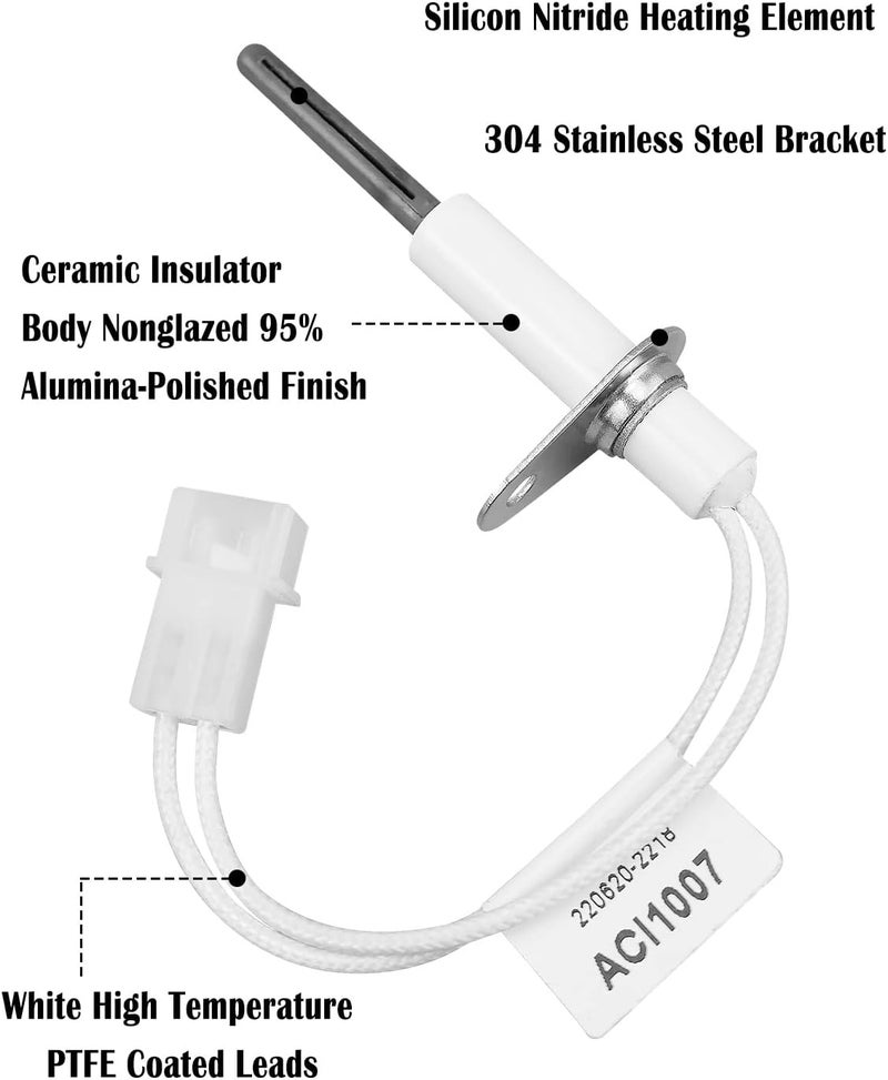 Vaticas Upgraded Furnace Hot Surface Ignitor Fits for Goodman Amana Janitrol Replace 201657-03S 0230K00001 20165702 20165702S 201657-03 601TB IGN02004 - Image 3